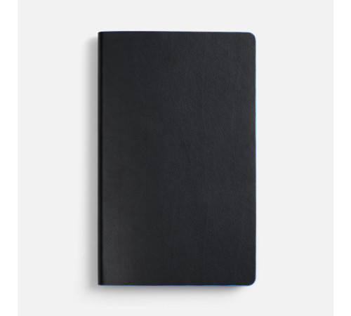 Ежедневник Trait, недатированный, черный с голубым