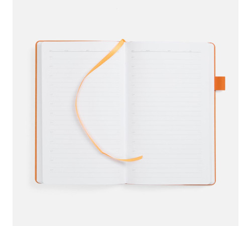 Ежедневник White Shall, недатированный, бело-оранжевый