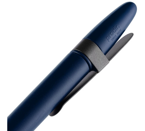 Ручка шариковая Prodir DS5 TSM Metal Clip, синяя с серым