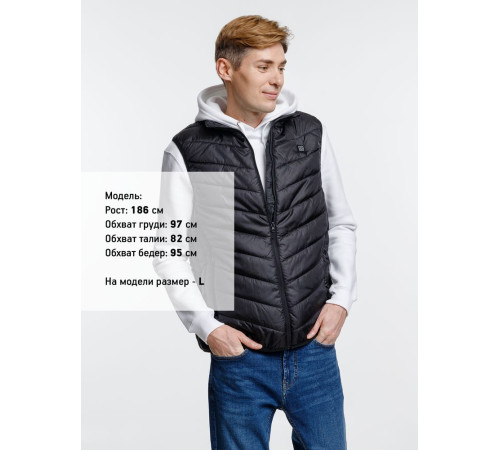 Жилет с подогревом Thermalli Valmorel, черный