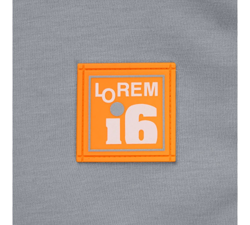 Лейбл из ПВХ Dzeta, L, оранжевый неон