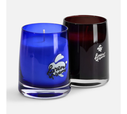 Ароматическая свеча Fragnola, пряная древесина и кардамон, темно-синяя