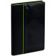 Ежедневник Alanis, недатированный, черный с зеленым