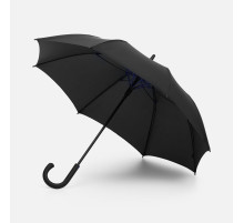 Зонт-трость Hidecolor с цветными спицами, черный с синим