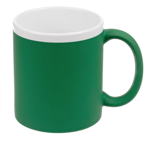 Кружка StopSpot с покрытием софт-тач, зеленая