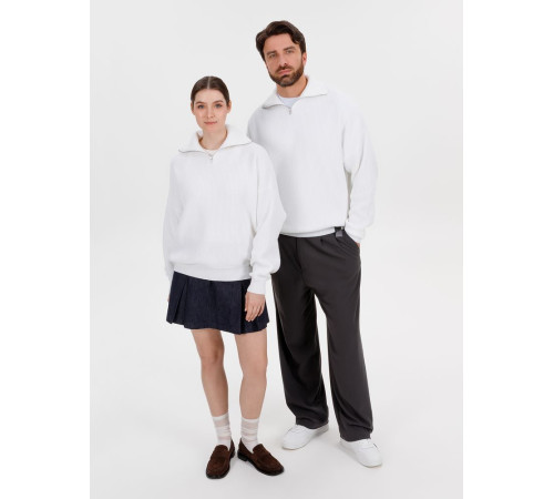 Джемпер Siluetti Birne, молочно-белый