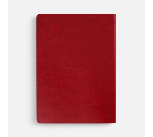 Ежедневник Nebraska Flex, недатированный, красный с золотистым