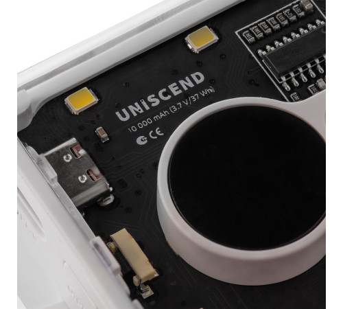 Аккумулятор с быстрой зарядкой Trellis Quick 10000 мАч, белый