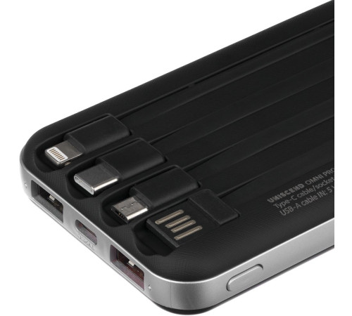 Внешний аккумулятор Omni Pro 10000 мАч, черный