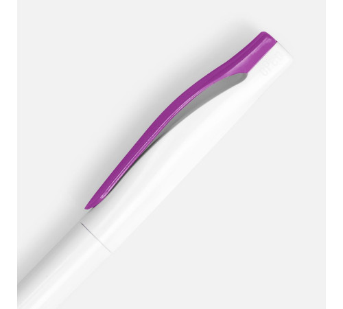 Ручка шариковая Pin, белая с фиолетовым