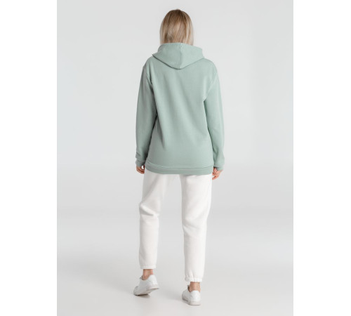 Толстовка с капюшоном унисекс Hoodie, серо-зеленая