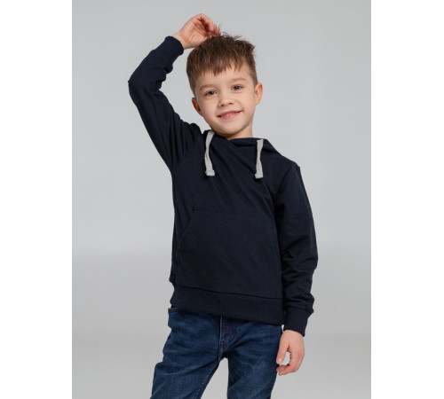 Толстовка с капюшоном детская Kirenga Kids, темно-синяя
