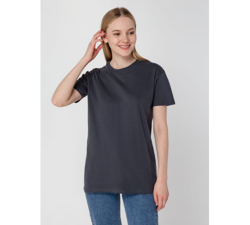 Футболка унисекс Regent 150, темно-серая (графит)