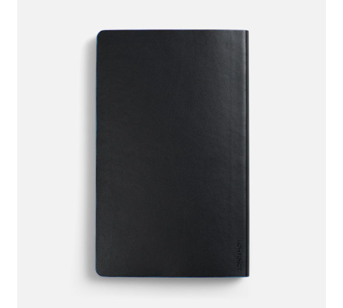 Ежедневник Trait, недатированный, черный с голубым