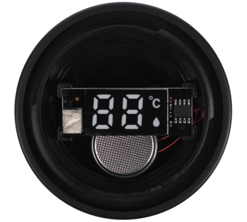 Смарт-бутылка с заменяемой батарейкой Long Therm, черная