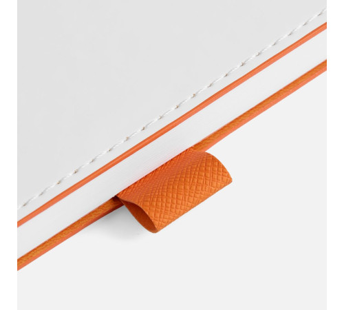 Ежедневник White Shall, недатированный, бело-оранжевый