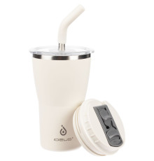 Термостакан Sapporo, белый (молочный)