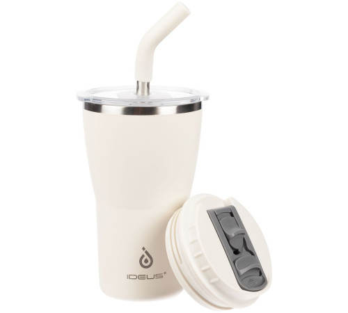 Термостакан Sapporo, белый (молочный)