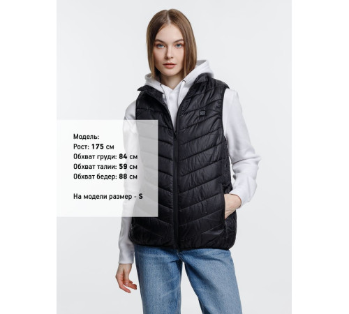 Жилет с подогревом Thermalli Valmorel, черный