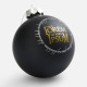 Елочный шар Finery Matt, 10 см, матовый черный