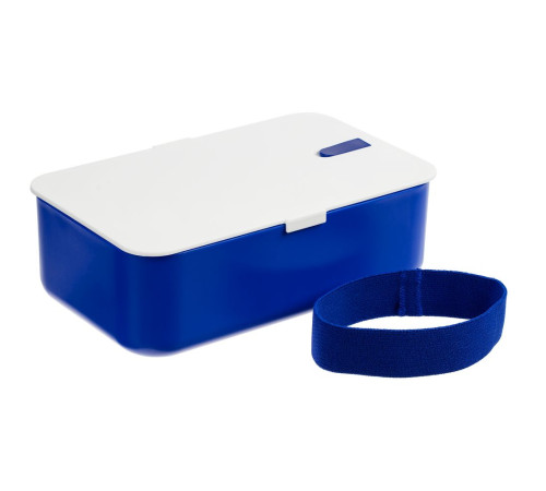 Ланчбокс Lunch Hour, белый с синим