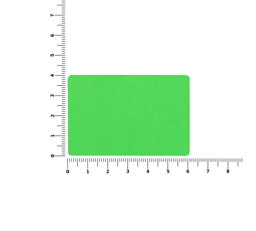 Наклейка тканевая Lunga, L, зеленый неон