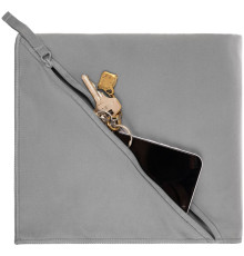 Полотенце спортивное Hard Work, серое