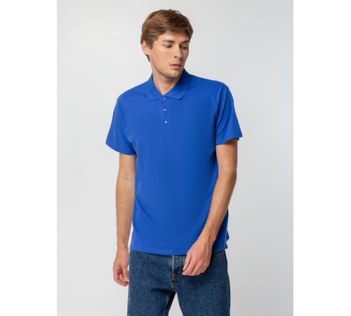 Рубашка поло мужская Spring 210, ярко-синяя (royal)