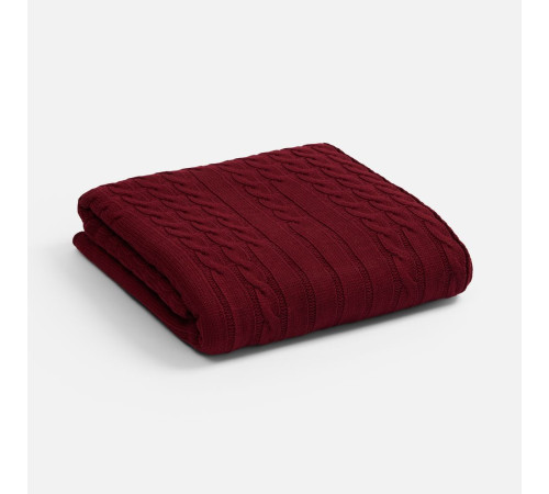 Плед Tressa, красный (бордовый)