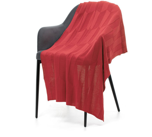 Плед Rombus, темно-розовый (коралл)