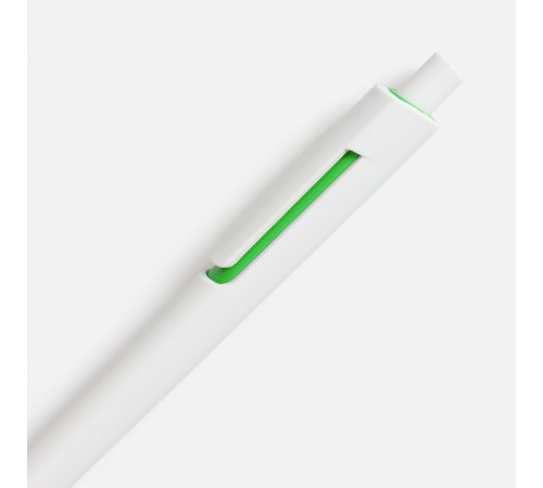 Ручка шариковая Dominanta, белая с зеленым