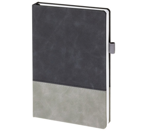 Ежедневник Horizon, недатированный, серый с черным
