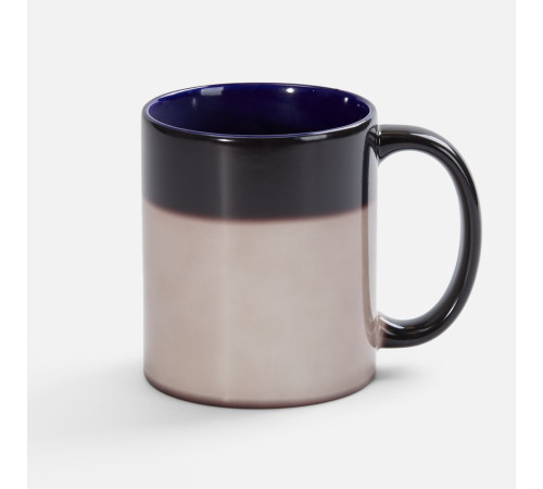 Кружка-хамелеон On Display, глянцевая, черная с синим