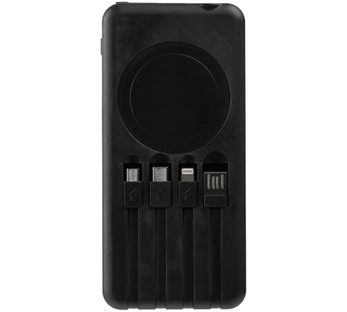 Аккумулятор с беспроводной зарядкой Holiday Maker Wireless, 10000 мАч, красный