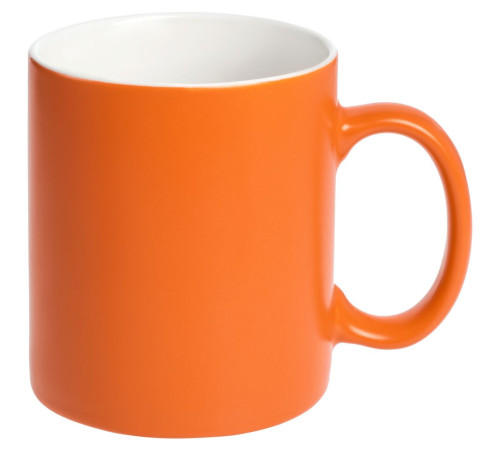 Кружка Promo матовая, оранжевая