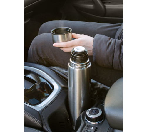 Термос Plain 750, серебристый