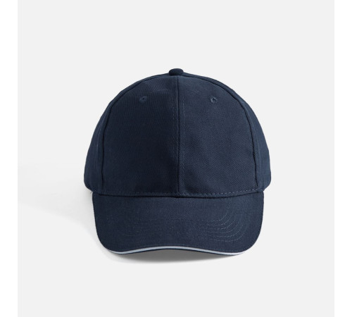 Бейсболка Buffalo, темно-синяя с белым