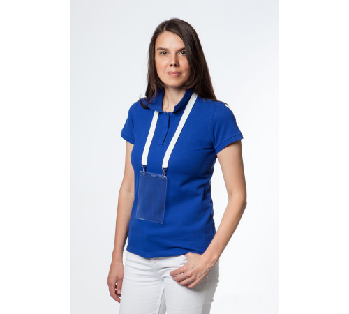 Карман для бейджа Lucid, вертикальный, из фактурного ПВХ