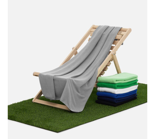 Флисовый плед Warm&Peace, серый