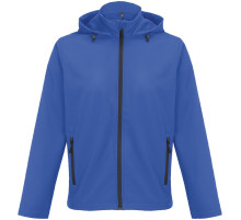 Куртка софтшелл с капюшоном мужская Race Men, ярко-синяя (royal)