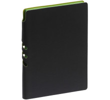Ежедневник Flexpen Black, недатированный, черный с зеленым