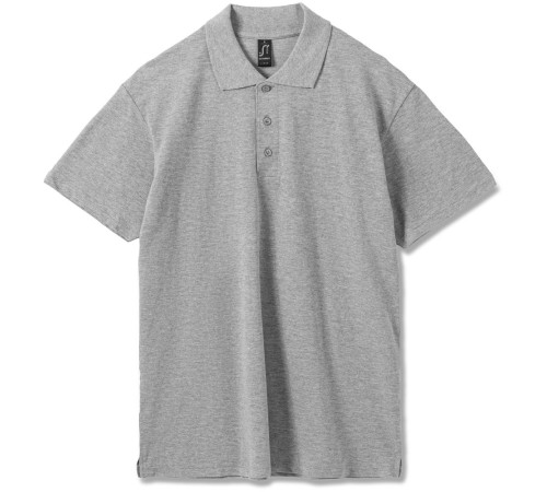 Рубашка поло мужская Summer 170, серый меланж