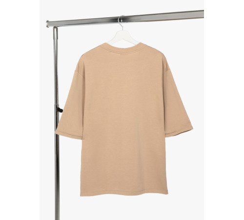 Футболка оверсайз унисекс Kosmos 2.0, бежевая