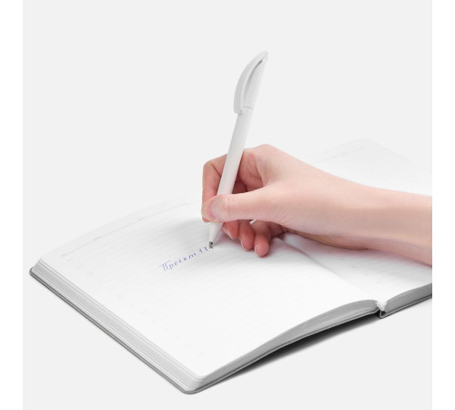 Ручка шариковая Prodir DS3 TMM, белая матовая