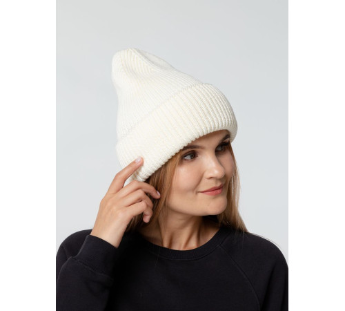 Шапка Flette, молочно-белая