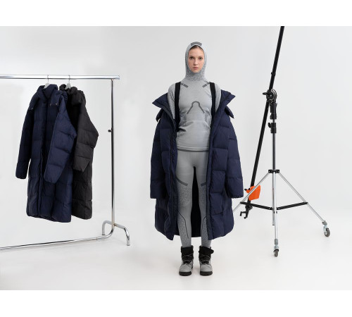 Пуховик унисекс Kapsula, черный