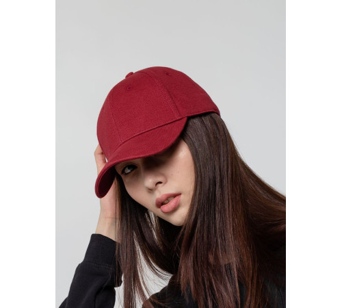Бейсболка Hillside, бордовая