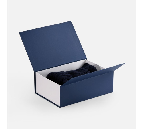 Коробка Bicolor Case, белая с синим