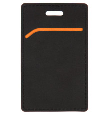 Чехол для пропуска Multimo, черный с оранжевым