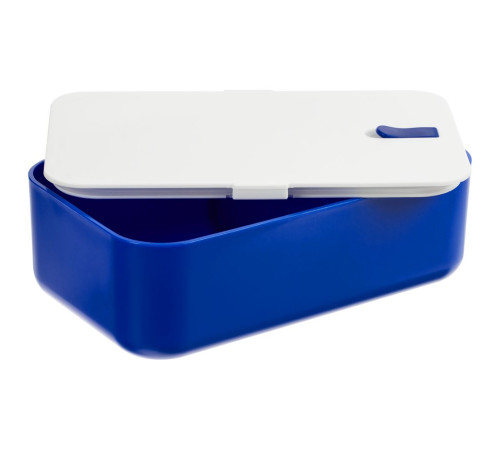 Ланчбокс Lunch Hour, белый с синим